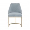 Essentials For Living Parissa Dining Chair in Coastal Velvet - Front