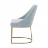 Essentials For Living Parissa Dining Chair in Coastal Velvet - Set of Two - Side Angle
