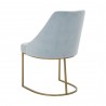 Essentials For Living Parissa Dining Chair in Coastal Velvet - Back Angled