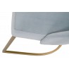 Essentials For Living Parissa Dining Chair in Coastal Velvet - Seat Frame Close-up