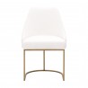 Parissa Dining Chair - LiveSmart Peyton Pearl and Gold - Front
