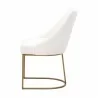 Parissa Dining Chair - LiveSmart Peyton Pearl and Gold - Side - Parissa Dining Chair - LiveSmart Peyton Pearl and Gold - Side