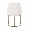 Parissa Dining Chair - LiveSmart Peyton Pearl and Gold - Back