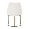 Parissa Dining Chair - LiveSmart Peyton Pearl and Gold - Back - Parissa Dining Chair - LiveSmart Peyton Pearl and Gold - Back