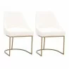 Parissa Dining Chair - LiveSmart Peyton Pearl and Gold - Set of 2 - Parissa Dining Chair - LiveSmart Peyton Pearl and Gold - Set of 2