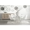 Parissa Dining Chair - LiveSmart Peyton Pearl and Stainless Steel - Lifestyle 2 - Parissa Dining Chair - LiveSmart Peyton Pearl and Stainless Steel - Lifestyle 2