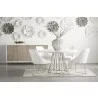 Parissa Dining Chair - LiveSmart Peyton Pearl and Stainless Steel - Lifestyle 1 - Parissa Dining Chair - LiveSmart Peyton Pearl and Stainless Steel - Lifestyle 1