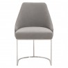 Parissa Dining Chair - LiveSmart Peyton Slate and Stainless Steel - Front
