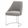 Parissa Dining Chair - LiveSmart Peyton Slate and Stainless Steel - Angled