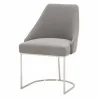 Parissa Dining Chair - LiveSmart Peyton Slate and Stainless Steel - Angled - Parissa Dining Chair - LiveSmart Peyton Slate and Stainless Steel - Angled