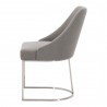 Parissa Dining Chair - LiveSmart Peyton Slate and Stainless Steel - Side