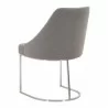 Parissa Dining Chair - LiveSmart Peyton Slate and Stainless Steel - Back Angled - Parissa Dining Chair - LiveSmart Peyton Slate and Stainless Steel - Back Angled