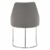 Parissa Dining Chair - LiveSmart Peyton Slate and Stainless Steel - Back - Parissa Dining Chair - LiveSmart Peyton Slate and Stainless Steel - Back