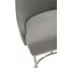 Parissa Dining Chair - LiveSmart Peyton Slate and Stainless Steel - Seat Close-up - Parissa Dining Chair - LiveSmart Peyton Slate and Stainless Steel - Seat Close-up