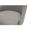 Parissa Dining Chair - LiveSmart Peyton Slate and Stainless Steel - Arm Close-up