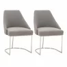 Parissa Dining Chair - LiveSmart Peyton Slate and Stainless Steel - Set of 2 - Parissa Dining Chair - LiveSmart Peyton Slate and Stainless Steel - Set of 2