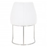 Parissa Dining Chair - Pure White Leather - Back