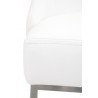 Parissa Dining Chair - Pure White Leather - Seat