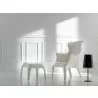 Molded Polycarbonate Mold Side Chair - PASHA – WHITE - Lifestyle - Molded Polycarbonate Mold Side Chair - PASHA – WHITE - Lifestyle
