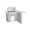 Bull BBQ Patio Q Outdoor Island Kitchen & Grill - Angled