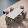 Albarium Dekton Top For Pavia 96" Dining Table - Top Angled View
