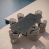 Micron Dekton Top For Pavia 96" Dining Table - Top Angled View
