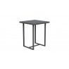 Azzurro Living Pavia Bar Table 35" With Matte Charcoal Aluminum Frame And Top - Angled