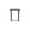 Azzurro Living Pavia Bar Table 35" With Matte Charcoal Aluminum Frame And Top - Side