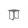Azzurro Living Pavia Counter Table 35" With Matte Charcoal Aluminum Frame and Top - Angled
