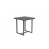 Azzurro Living Pavia Counter Table 35" With Matte Charcoal Aluminum Frame and Top - Angled - Azzurro Living Pavia Counter Table 35" With Matte Charcoal Aluminum Frame and Top - Angled