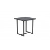 Azzurro Living Pavia Counter Table 35" With Matte Charcoal Aluminum Frame and Top - Side Angled