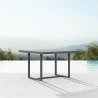 Azzurro Living Pavia Square Dining Table 48" With Matte Charcoal Aluminum Frame Matte Charcoal Aluminum - Lifestyle - Azzurro Living Pavia Square Dining Table 48" With Matte Charcoal Aluminum Frame Matte Charcoal Aluminum - Lifestyle