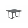 Azzurro Living Pavia Square Dining Table 48" With Matte Charcoal Aluminum Frame Matte Charcoal Aluminum - Top Angled - Azzurro Living Pavia Square Dining Table 48" With Matte Charcoal Aluminum Frame Matte Charcoal Aluminum - Top Angled