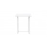 Azzurro Living Pavia Bar Table 35" With Matte White Aluminum Frame And Top - Front