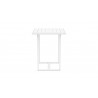 Azzurro Living Pavia Bar Table 35" With Matte White Aluminum Frame And Top - Side