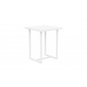 Azzurro Living Pavia Bar Table 35" With Matte White Aluminum Frame And Top - Angled