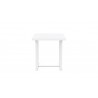 Azzurro Living Pavia Counter Table 35" With Matte White Aluminum Frame and Top - Front