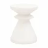 Essentials For Living Pawn Accent Table in Ivory - Front - Essentials For Living Pawn Accent Table in Ivory - Front