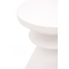 Essentials For Living Pawn Accent Table in Ivory - Tabletop Edge