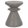 Essentials For Living Pawn Accent Table in Slate Gray Concrete - Front