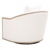Paxton Swivel Club Chair - LiveSmart Peyton Pearl Natural Gray - Back Side Angle