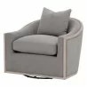 Paxton Swivel Club Chair - Livesmart Peyton Slate Natural Gray Oak - Front Side Angle - Paxton Swivel Club Chair - Livesmart Peyton Slate Natural Gray Oak - Front Side Angle