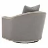 Paxton Swivel Club Chair - Livesmart Peyton Slate Natural Gray Oak - Back Side Angle - Paxton Swivel Club Chair - Livesmart Peyton Slate Natural Gray Oak - Back Side Angle