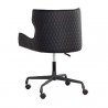 Sunpan Gianni Office Chair - Dillon Stratus-Dillon Black - Back Side Angle