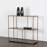 Sunpan Eiffel Low Bookcase Antique Brass in Medium - Lifestyle