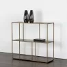 Sunpan Eiffel Low Bookcase Antique Brass in Medium - Lifestyle - Sunpan Eiffel Low Bookcase Antique Brass in Medium - Lifestyle