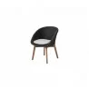 Cane-Line Peacock Chair W/Teak Legs, Cane-Line Soft Rope  Light Gray Cusion - Cane-Line Peacock Chair W/Teak Legs, Cane-Line Soft Rope  Light Gray Cusion