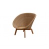 Cane-Line Peacock Lounge Chair Natural w/teak legs