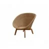 Cane-Line Peacock Lounge Chair Natural w/teak legs - Cane-Line Peacock Lounge Chair Natural w/teak legs
