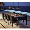 Cane-Line Illusion Lamp Hanging Dining Table Night View 